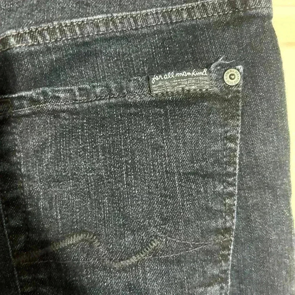 7 For All Mankind Standard Fit Straight Leg Jeans Dark Wash Denim size 28. Tall - Picture 4 of 12